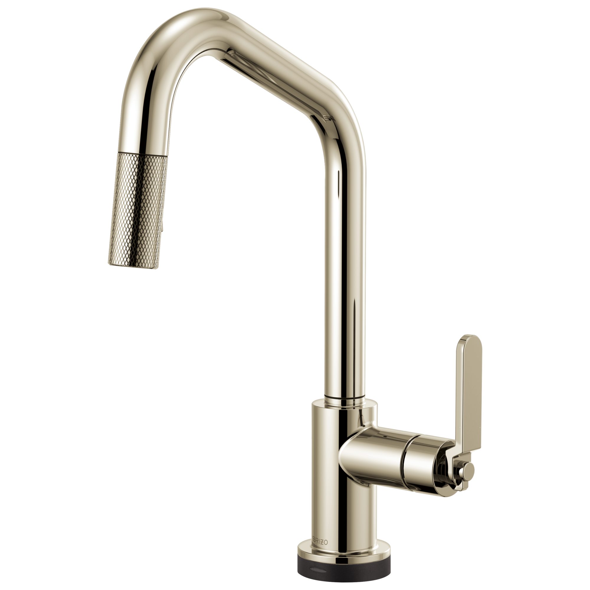 polished nickel kitchen faucet