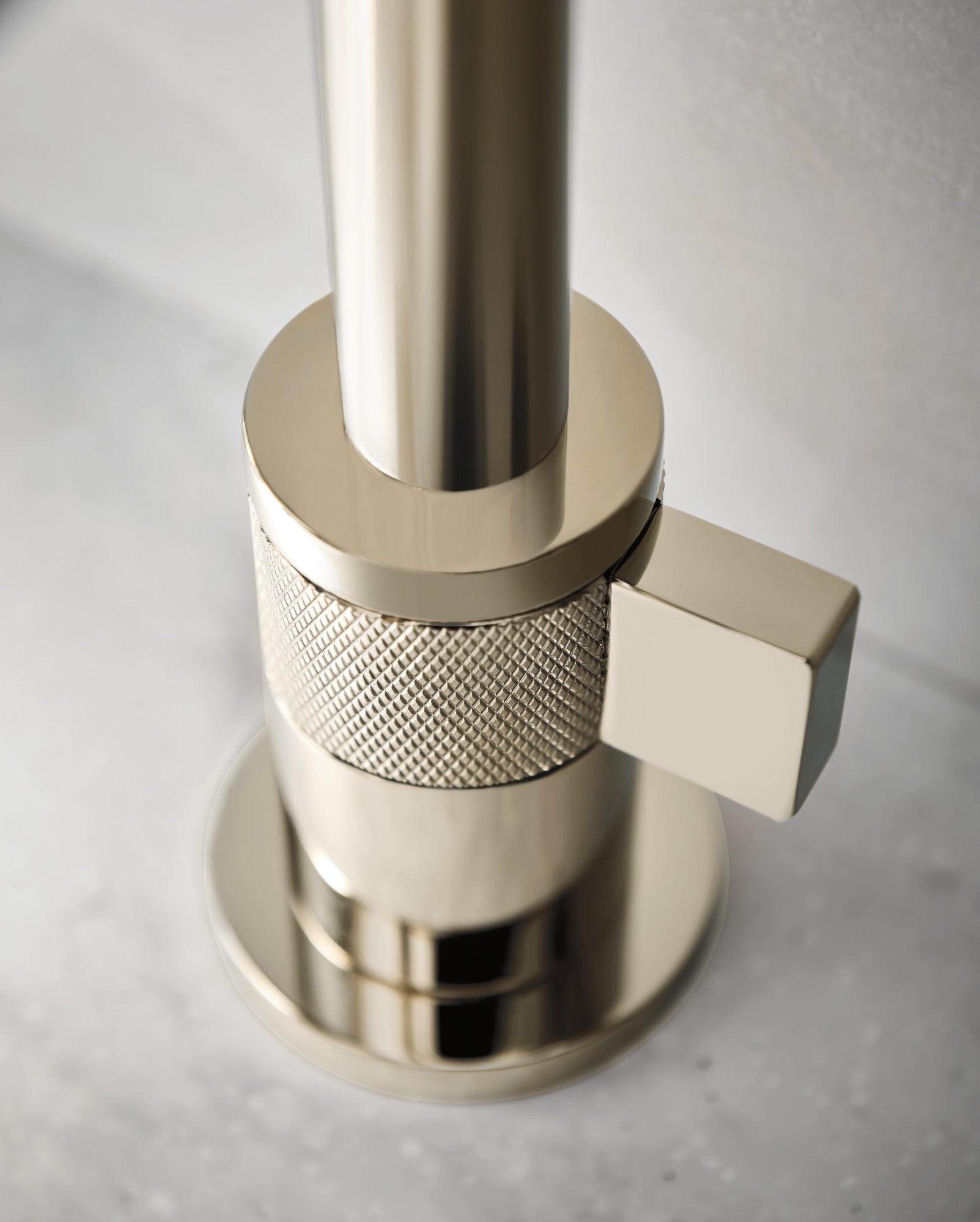 polished nickel lavatory faucet