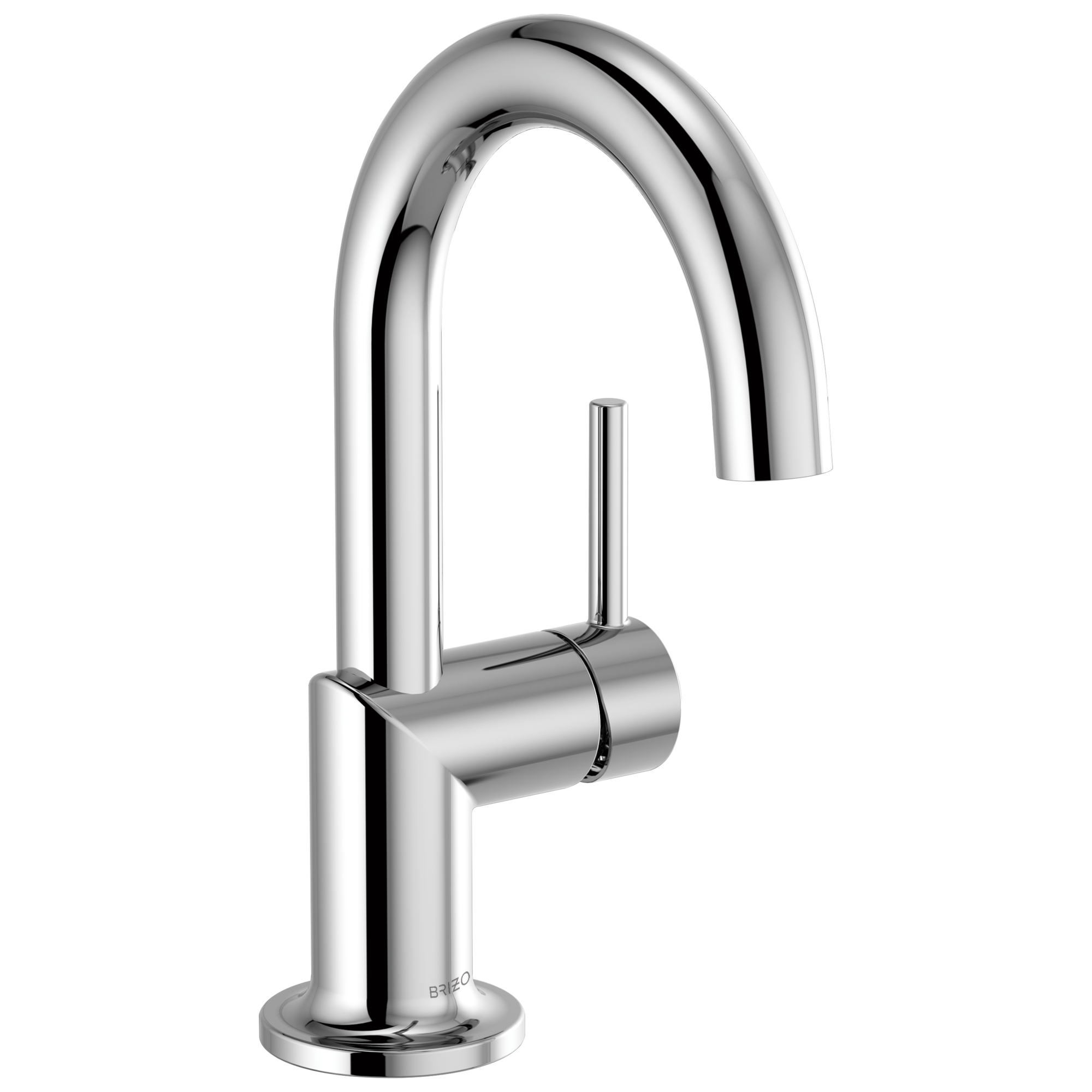 chrome lavatory faucet