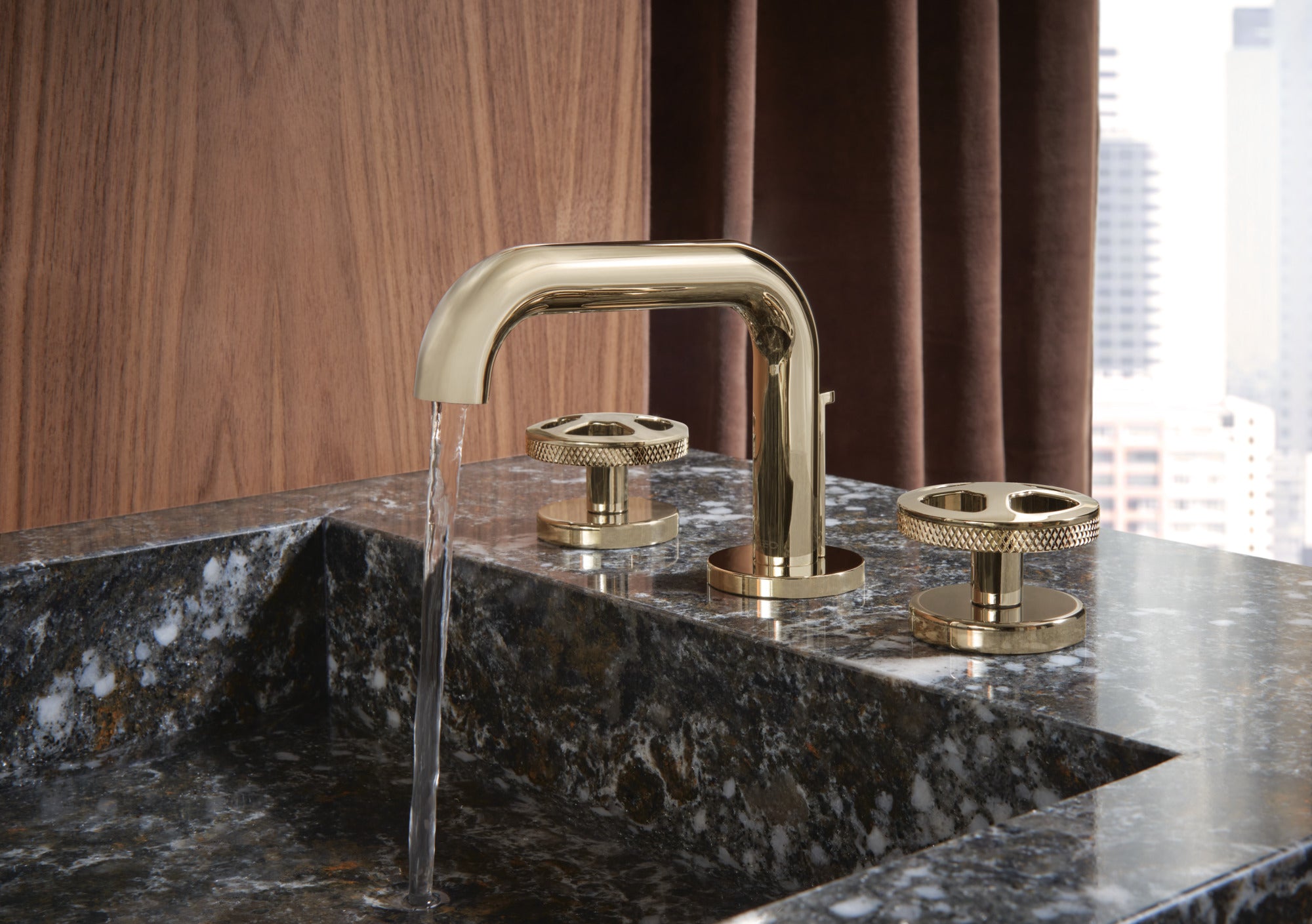 polished nickel handle kit