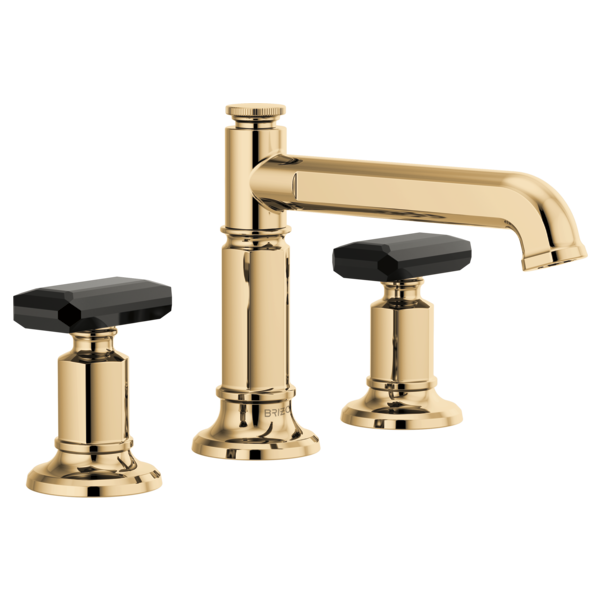 polished gold lavatory faucet