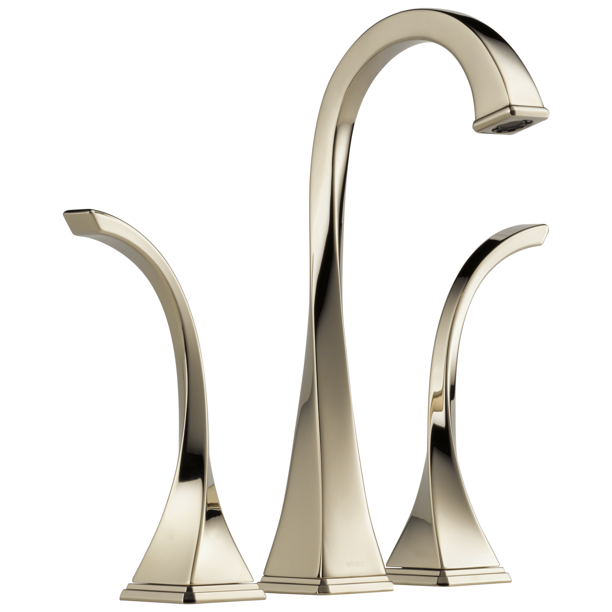 polished nickel lavatory faucet