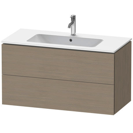 Duravit L-Cube Two Drawer 40" Wall-Mount Vanity Unit
