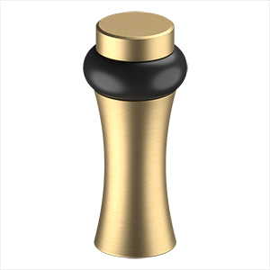 Deltana ROUND UNIVERSAL FLOOR BUMPER 3-1/2", DECORATIVE, SOLID BRASS