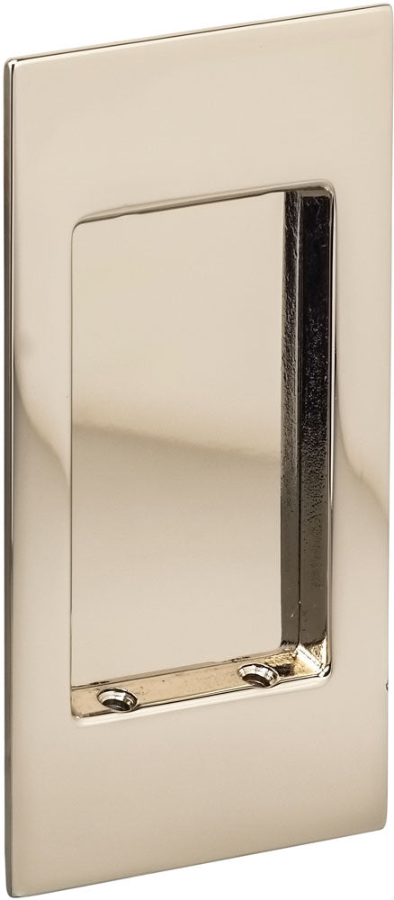 Omnia Solid Brass Modern Rectangular Flush Cup Pokcet Door Set