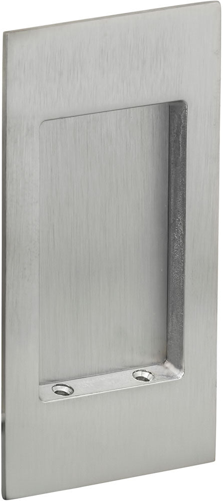 Omnia Solid Brass Modern Rectangular Flush Cup Pokcet Door Set