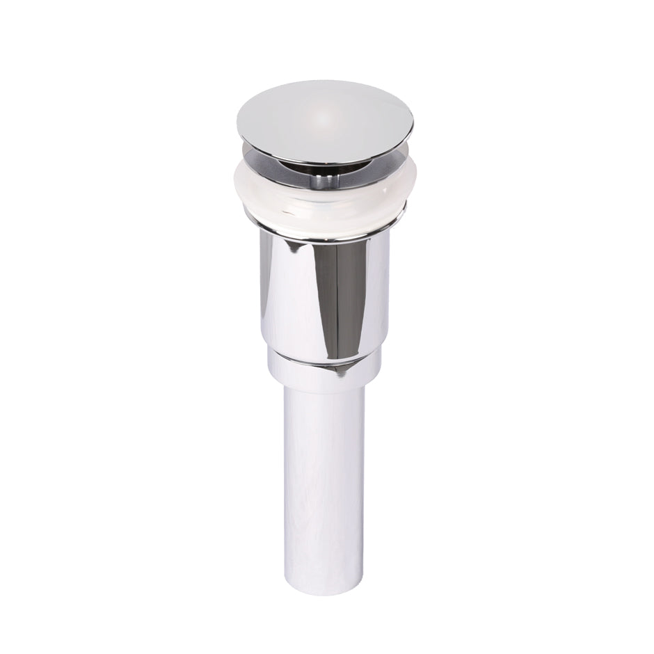 polished chrome drain