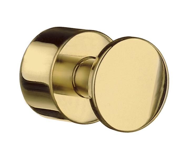 polished brass towel hook