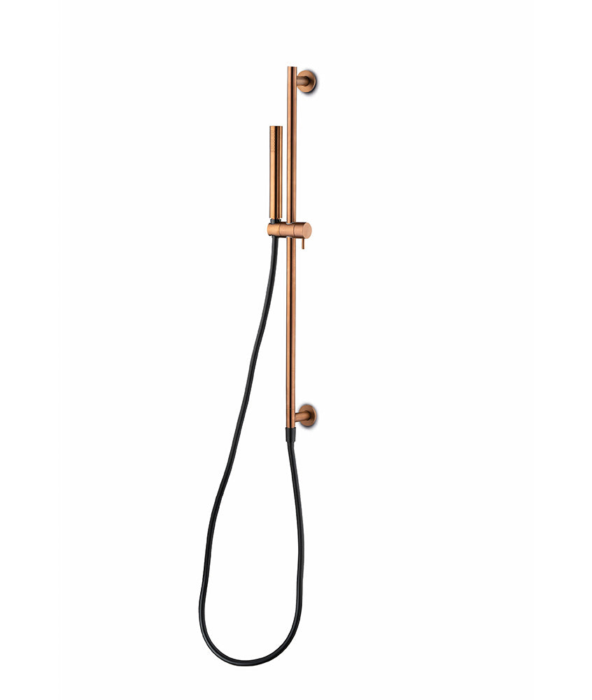 JEE-O Slimline Hand Shower Set Stainless Steel with Integrated Sliding Bar