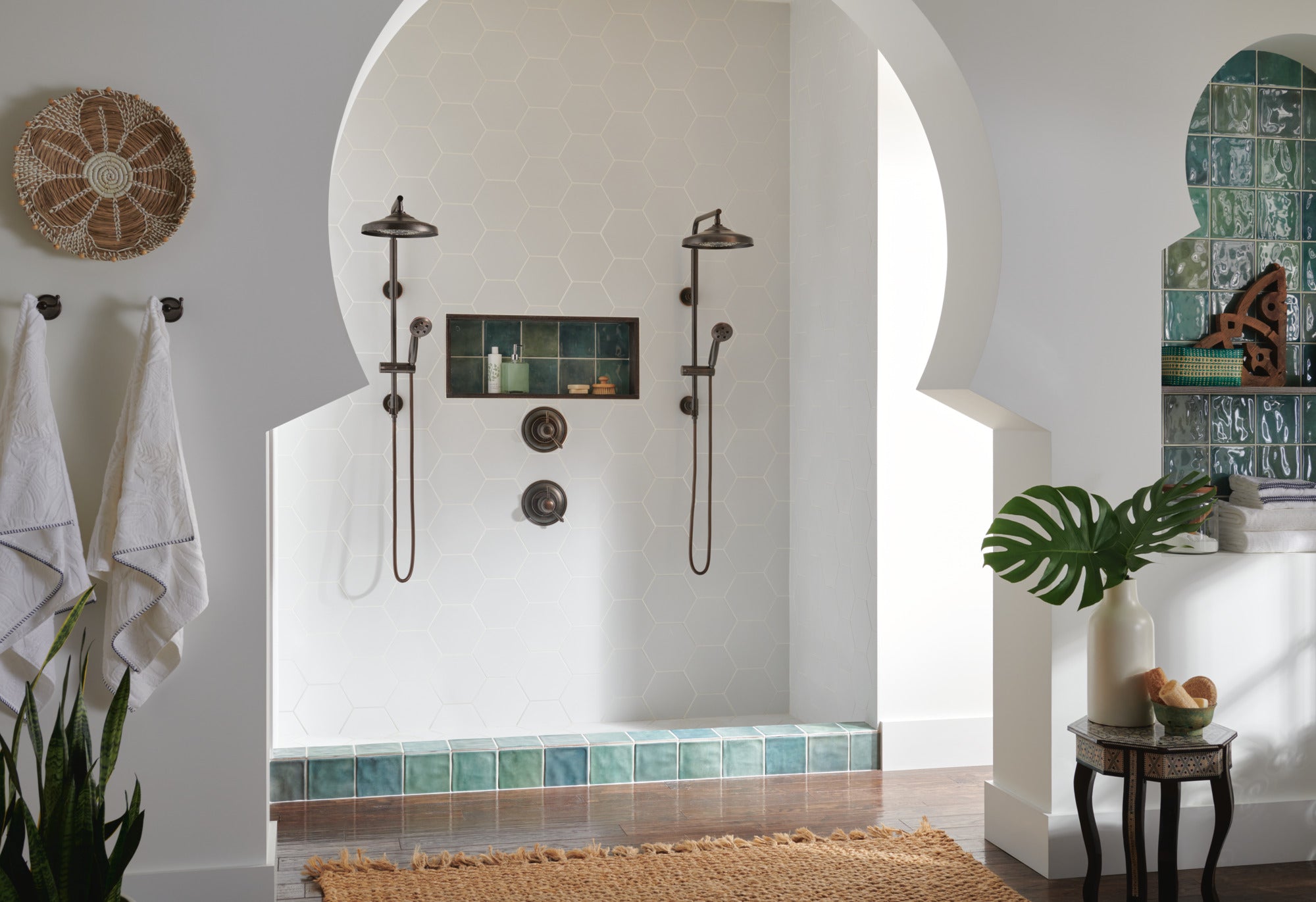 venetian bronze shower column