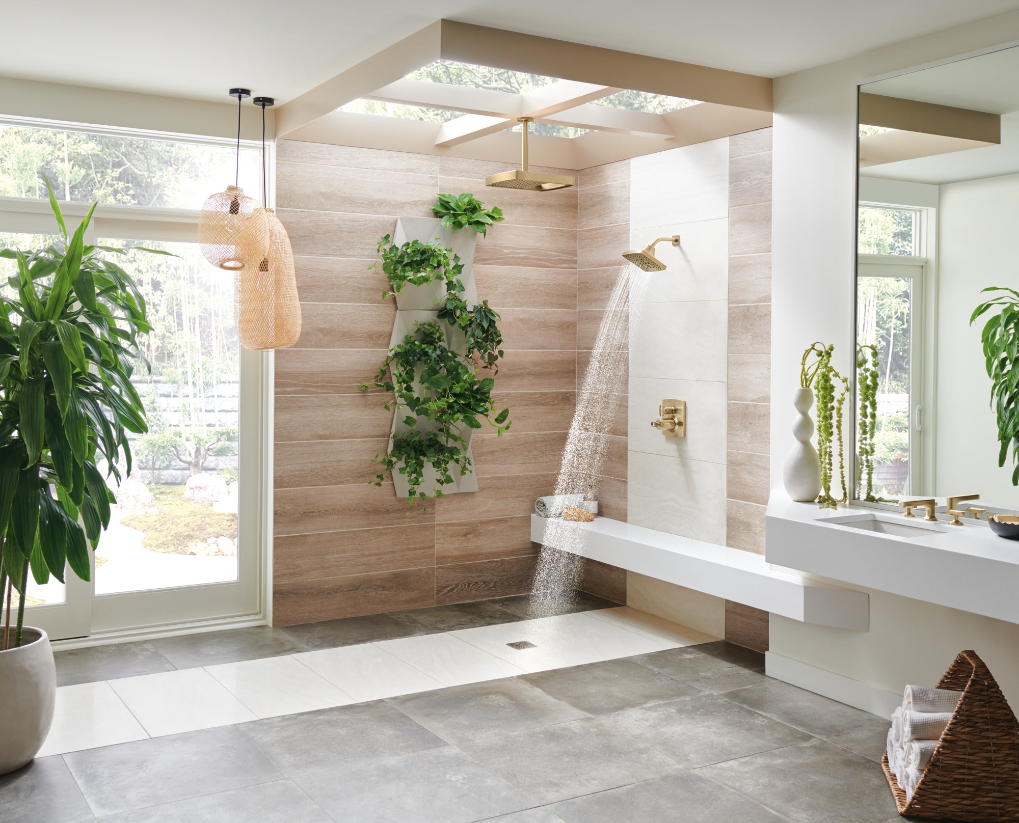 luxe gold diverter trim