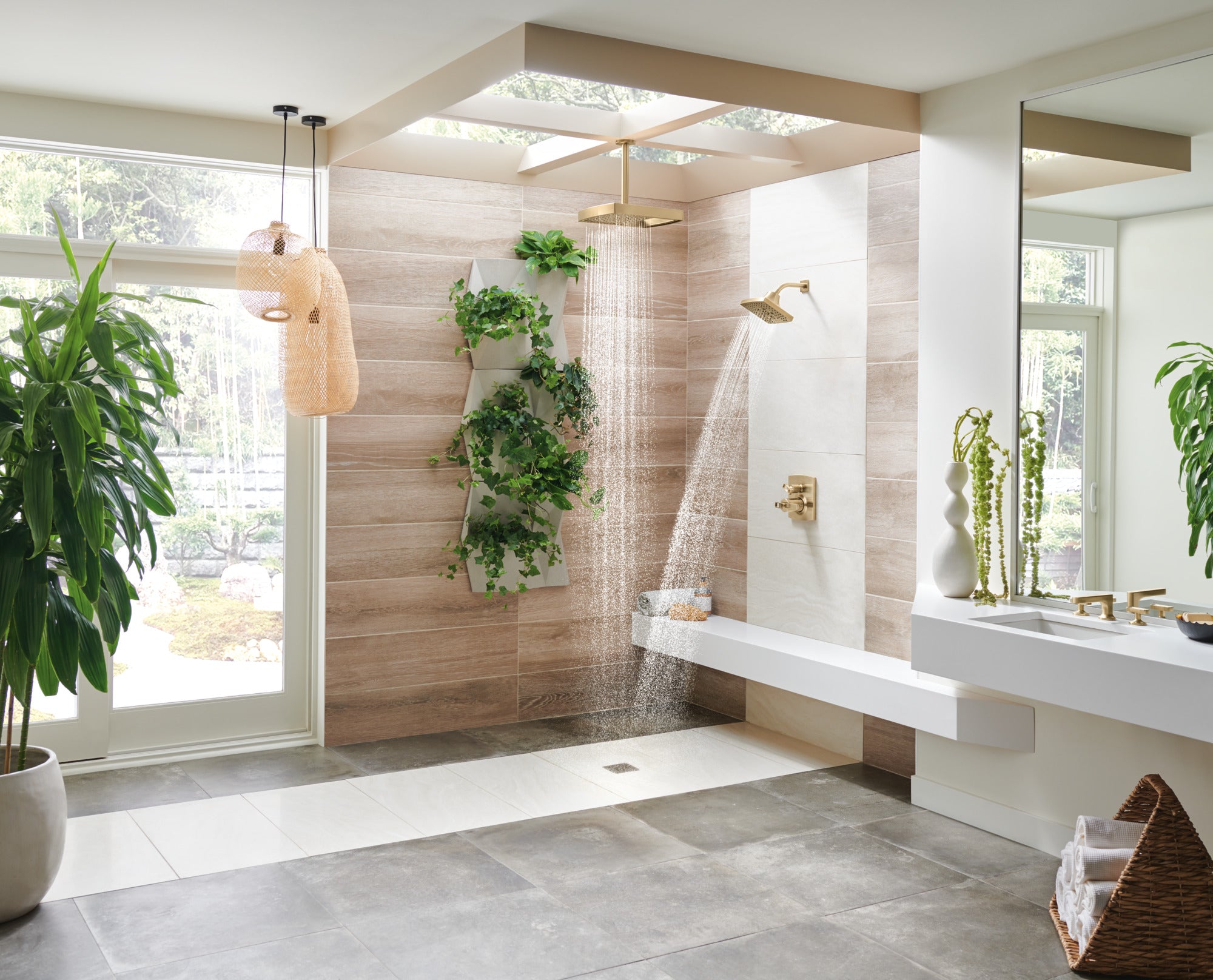 luxe gold diverter trim