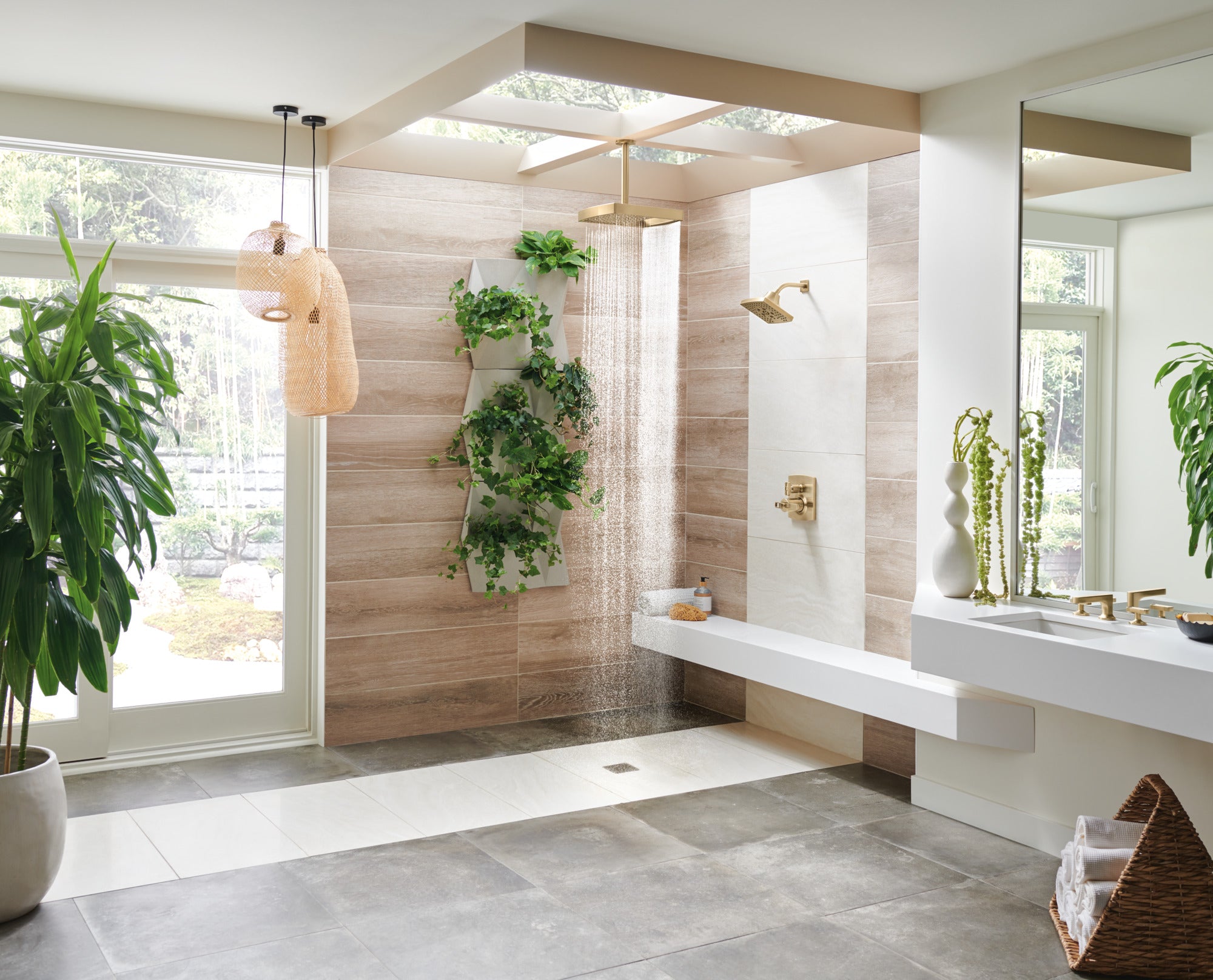 luxe gold diverter trim