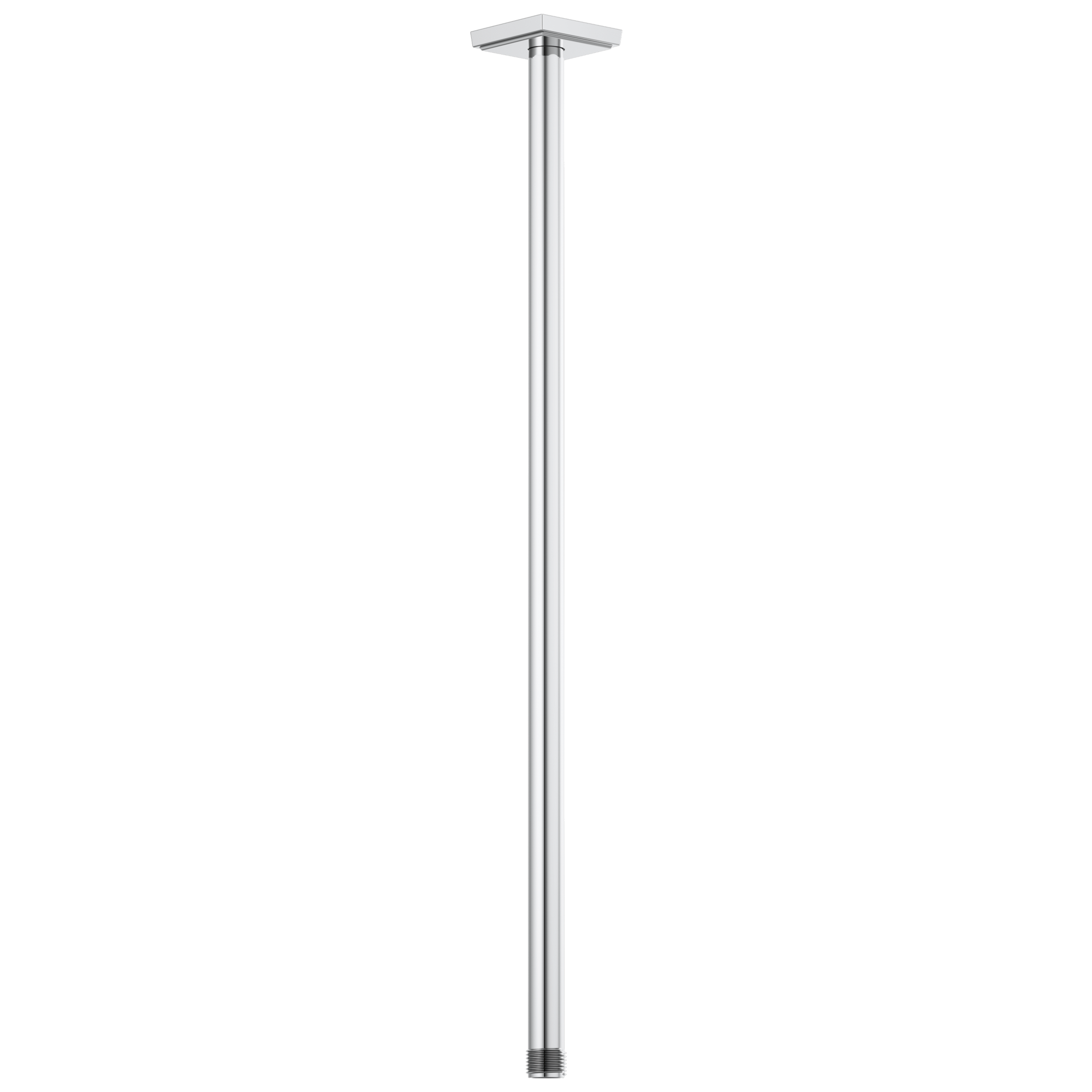 chrome shower arm and flange