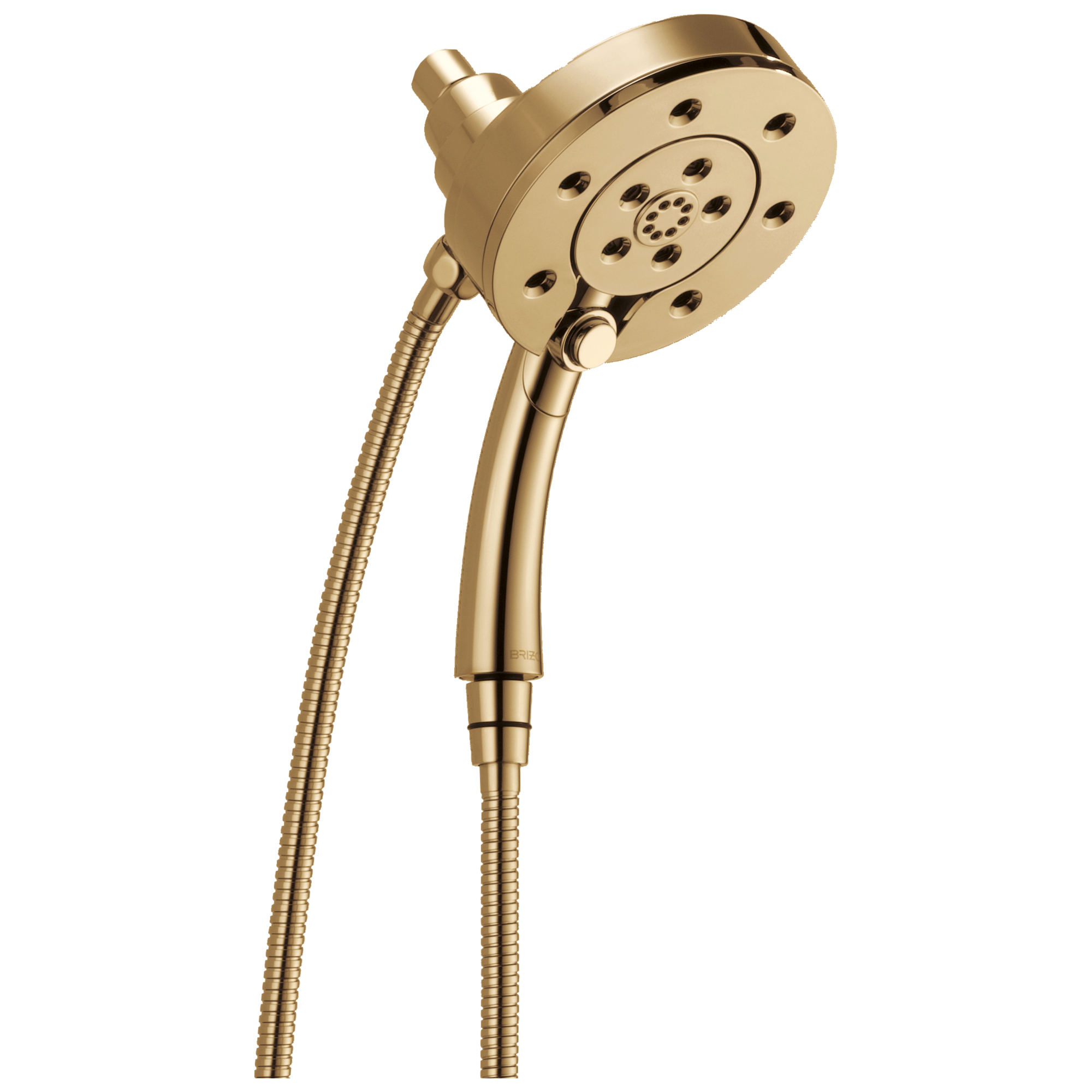 polished gold shower
