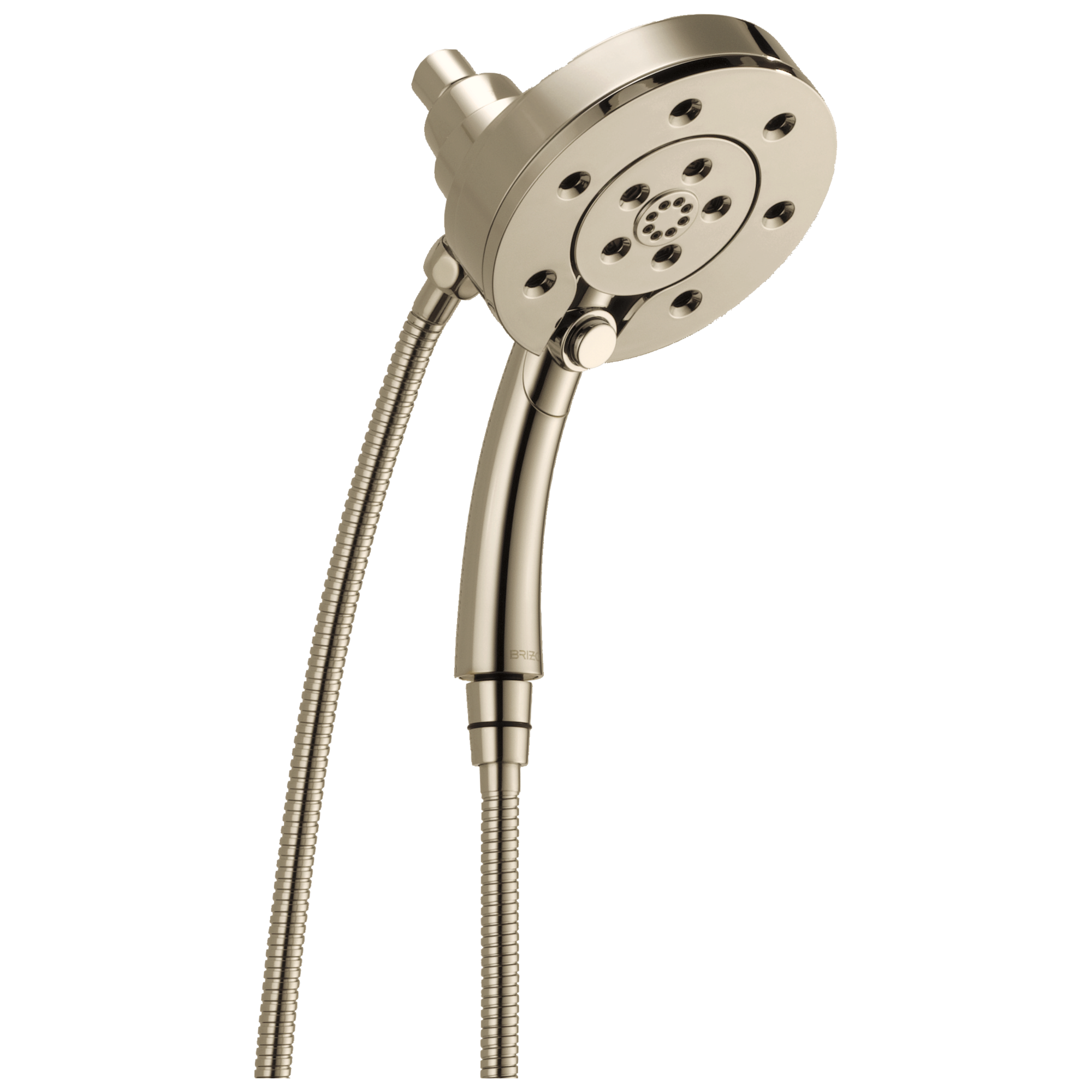 polished nickel shower