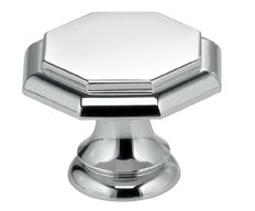 polished chrome knob