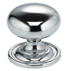 polished chrome knob