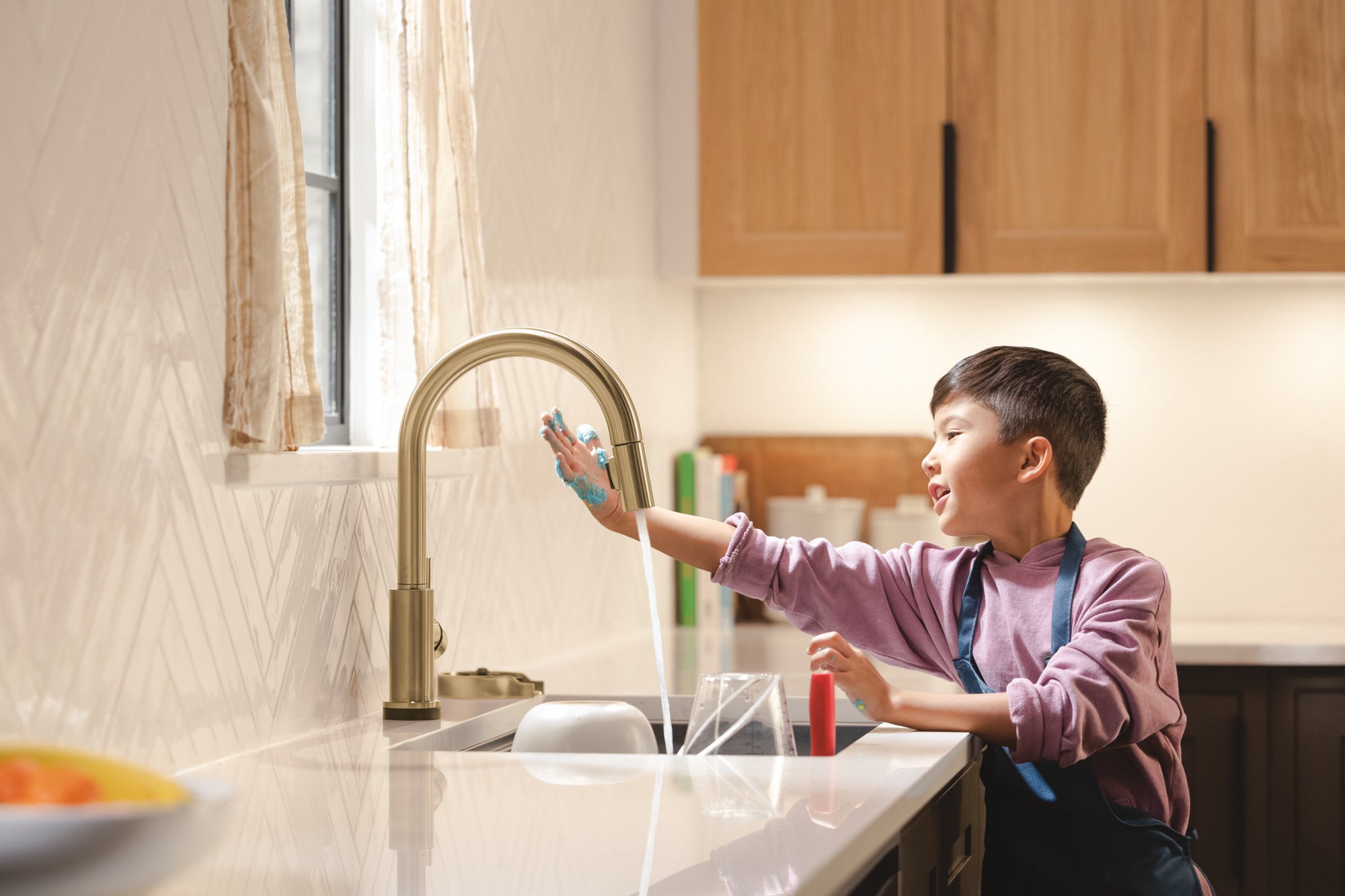 champagne bronze kitchen faucet
