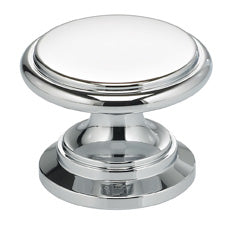 polished chrome knob