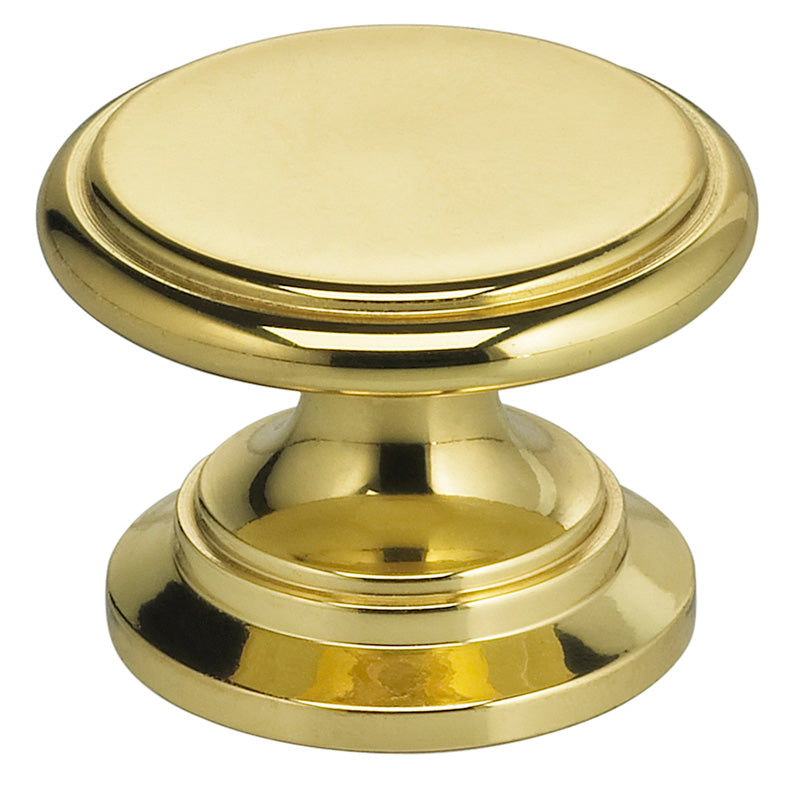 Omnia Legacy Solid Brass Classic Cabinet Knob