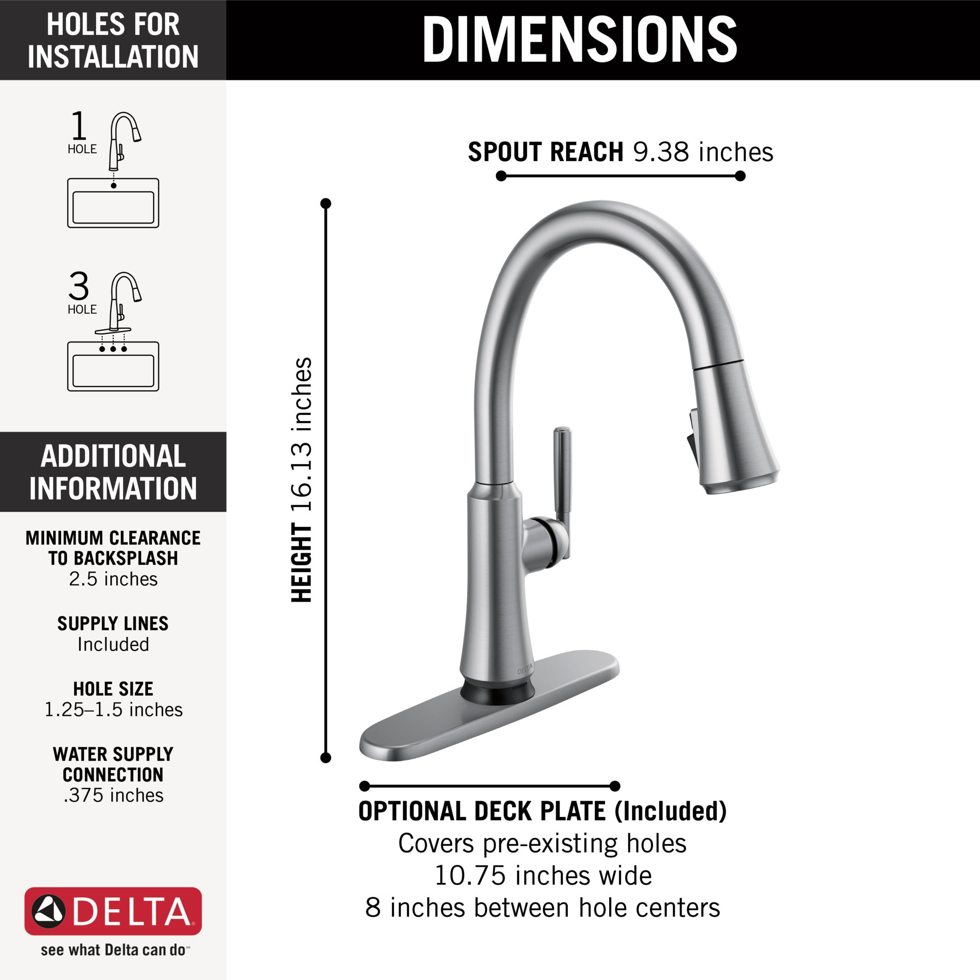 arctic stainless kitchen faucet