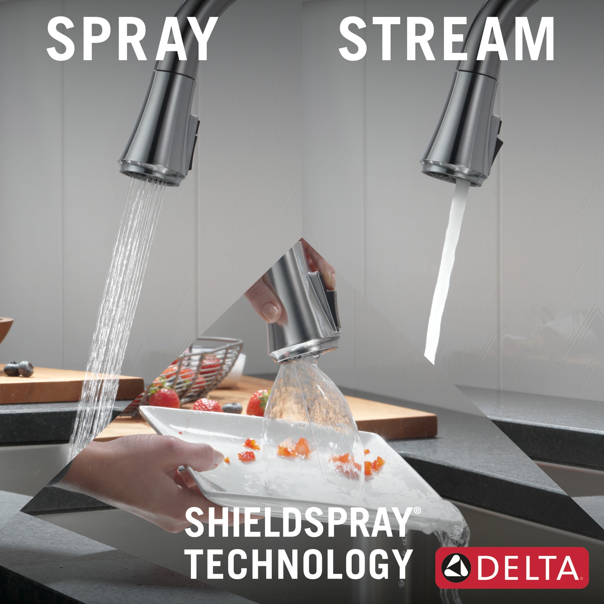 arctic stainless kitchen faucet