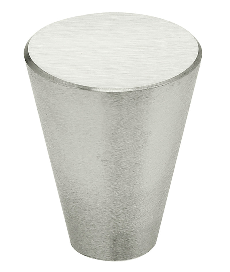polished stainless steel knob