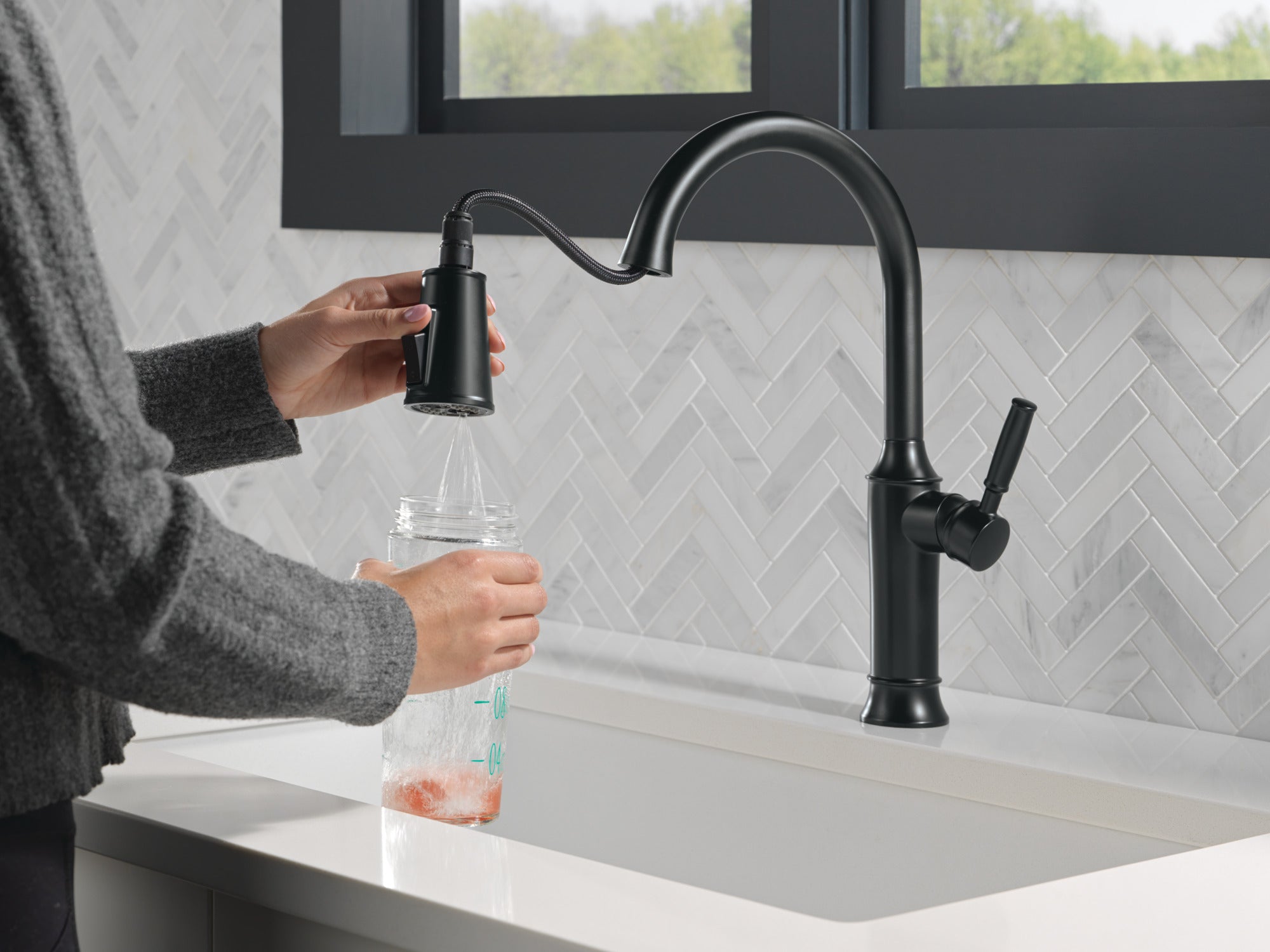 matte black kitchen faucet
