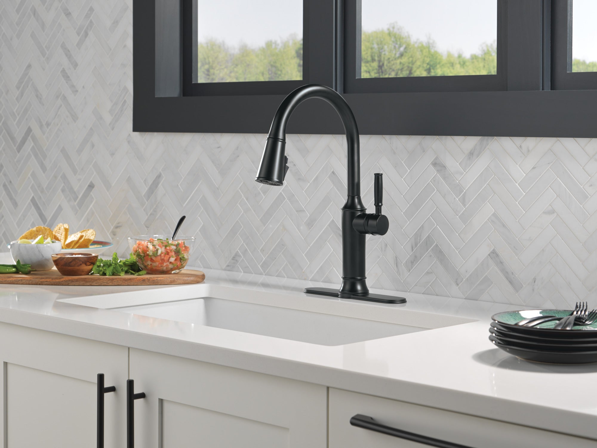 matte black kitchen faucet
