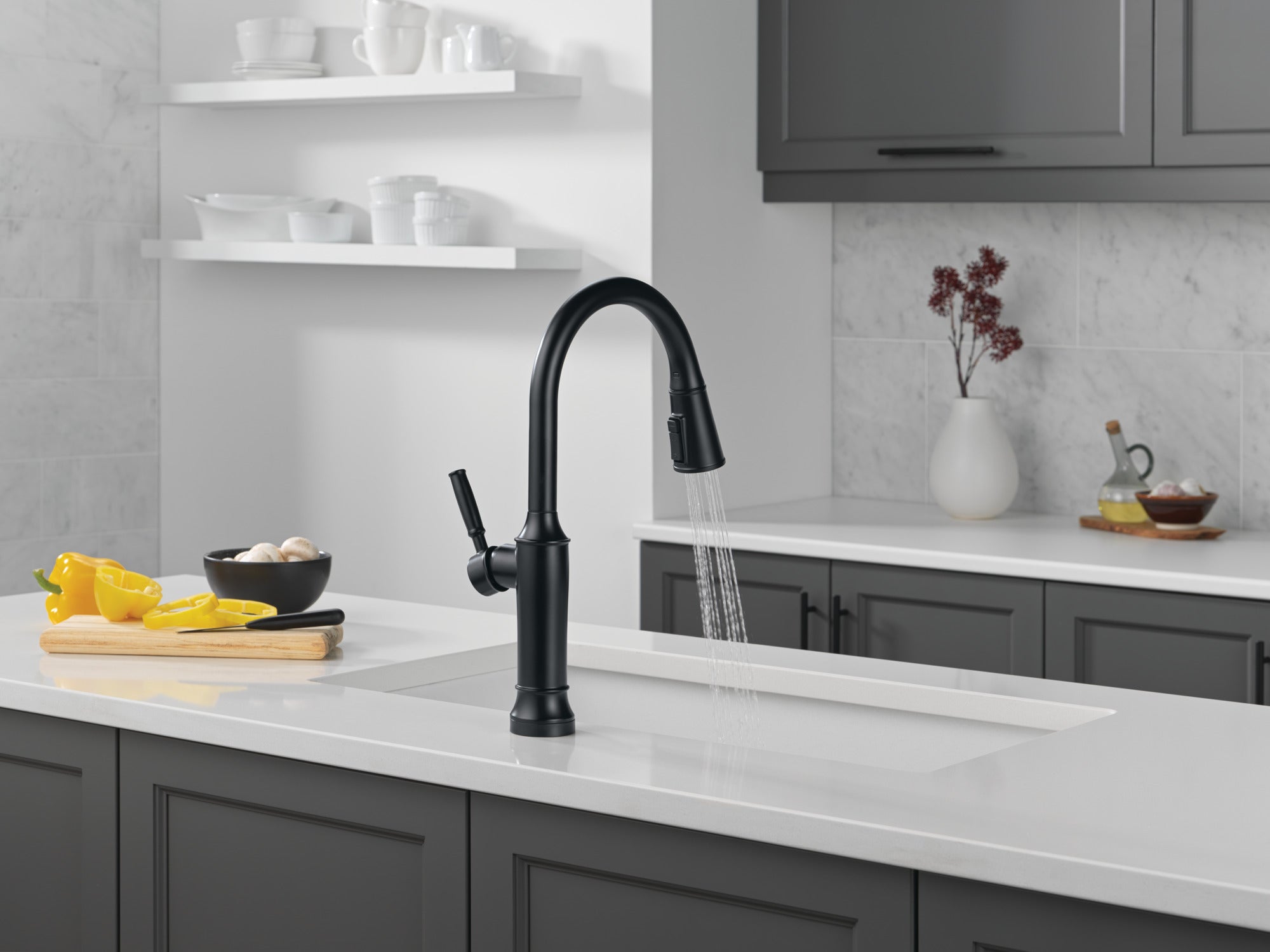 matte black kitchen faucet