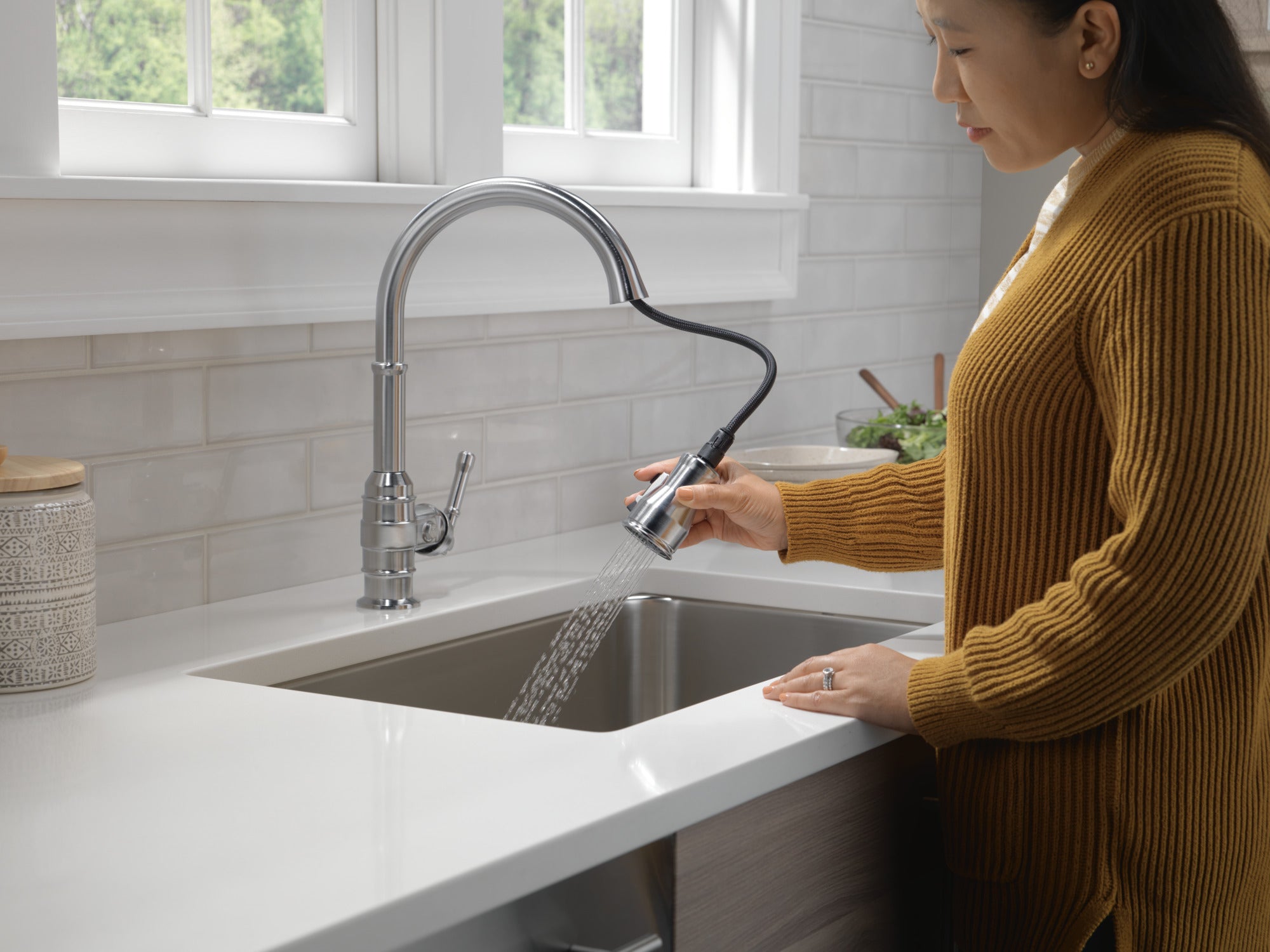 arctic stainless kitchen faucet