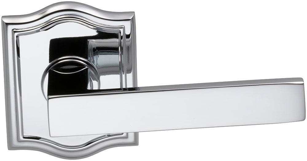 polished chrome lever