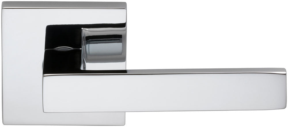 polished chrome lever