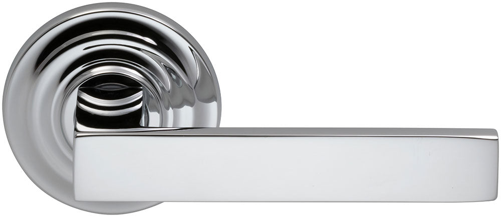 polished chrome lever
