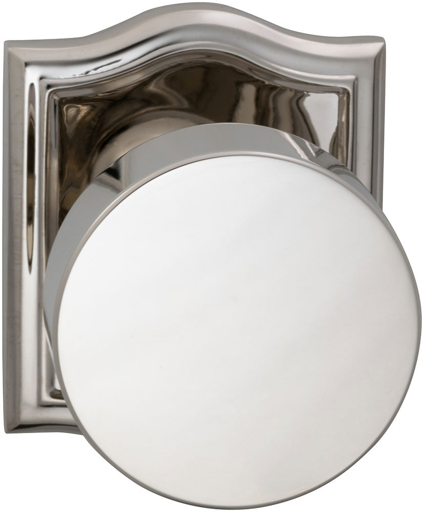 Omnia Prodigy Interior Modern Knob Latchset with Arched Rose