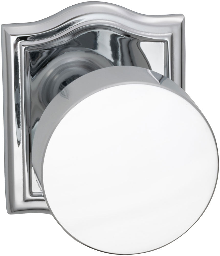 polished chrome knob