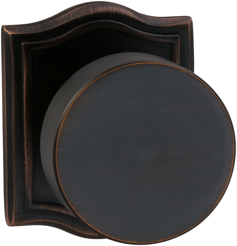Omnia Prodigy Interior Modern Knob Latchset with Arched Rose