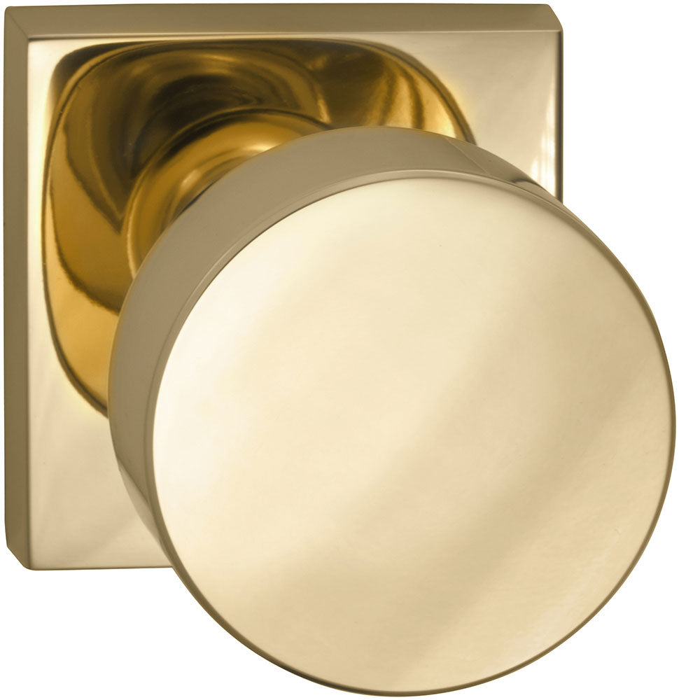 Omnia Prodigy Interior Modern Knob Latchset with Square Rose