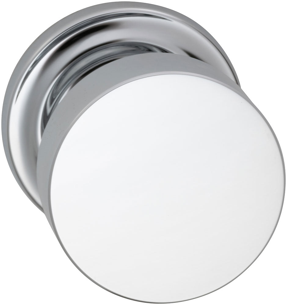 polished chrome knob