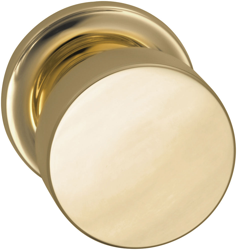 Omnia Prodigy Interior Modern Knob Latchset with Traditional Round Rose