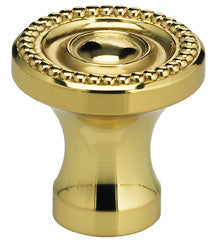 Omnia Legacy Solid Brass Classic Cabinet Knob