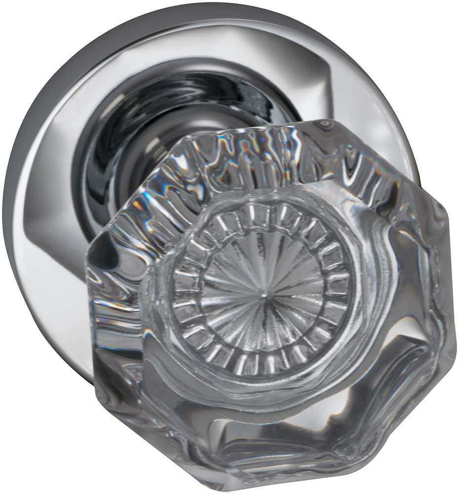 polished chrome knob