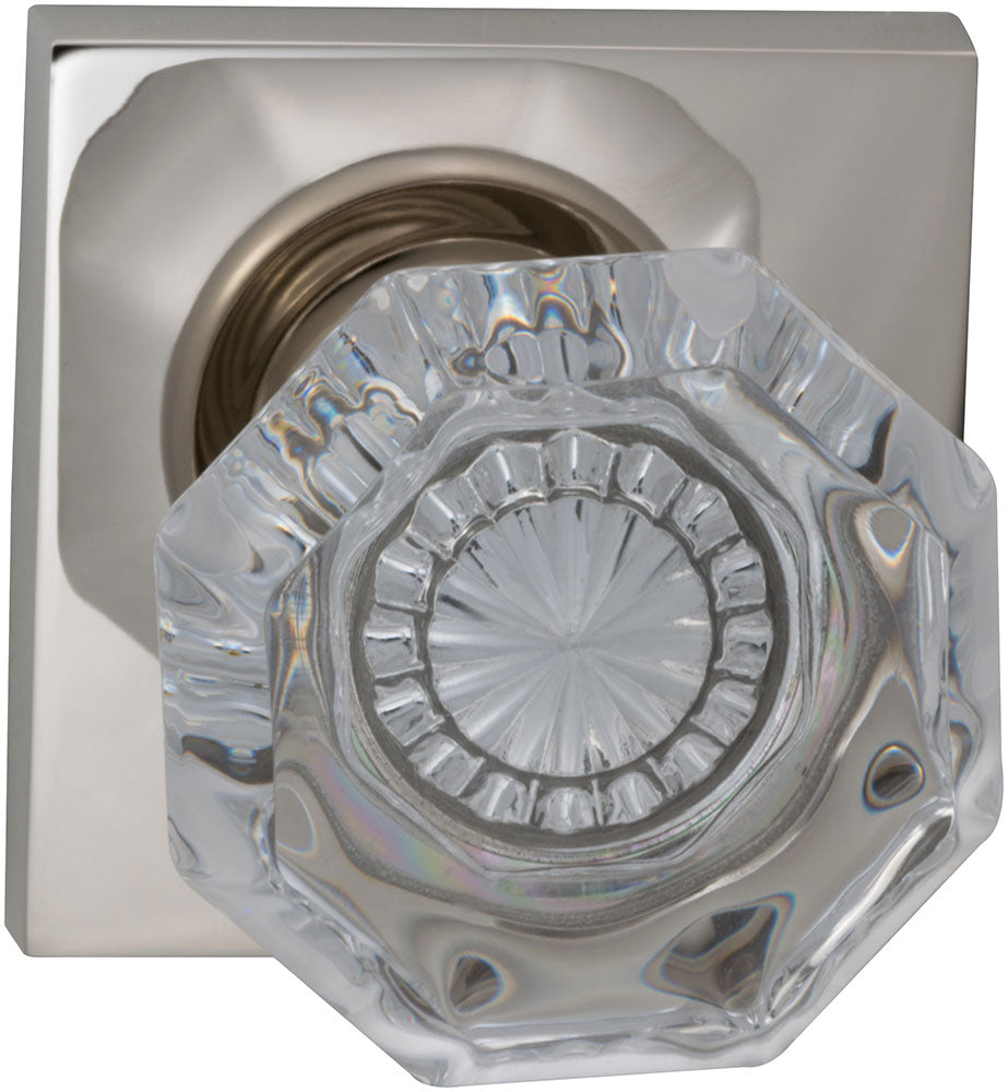 Omnia Prodigy Interior Traditional Knob Latchset with Square Rose