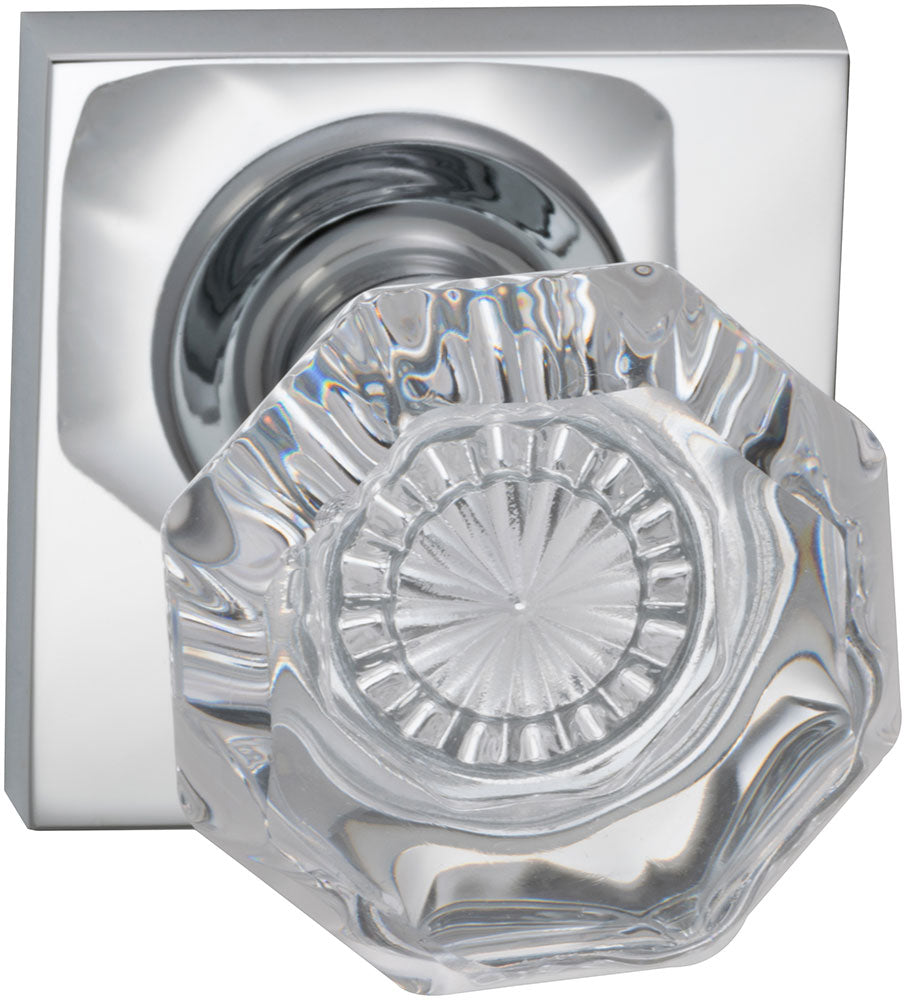 polished chrome knob