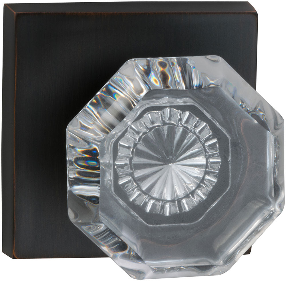 Omnia Prodigy Interior Traditional Knob Latchset with Square Rose