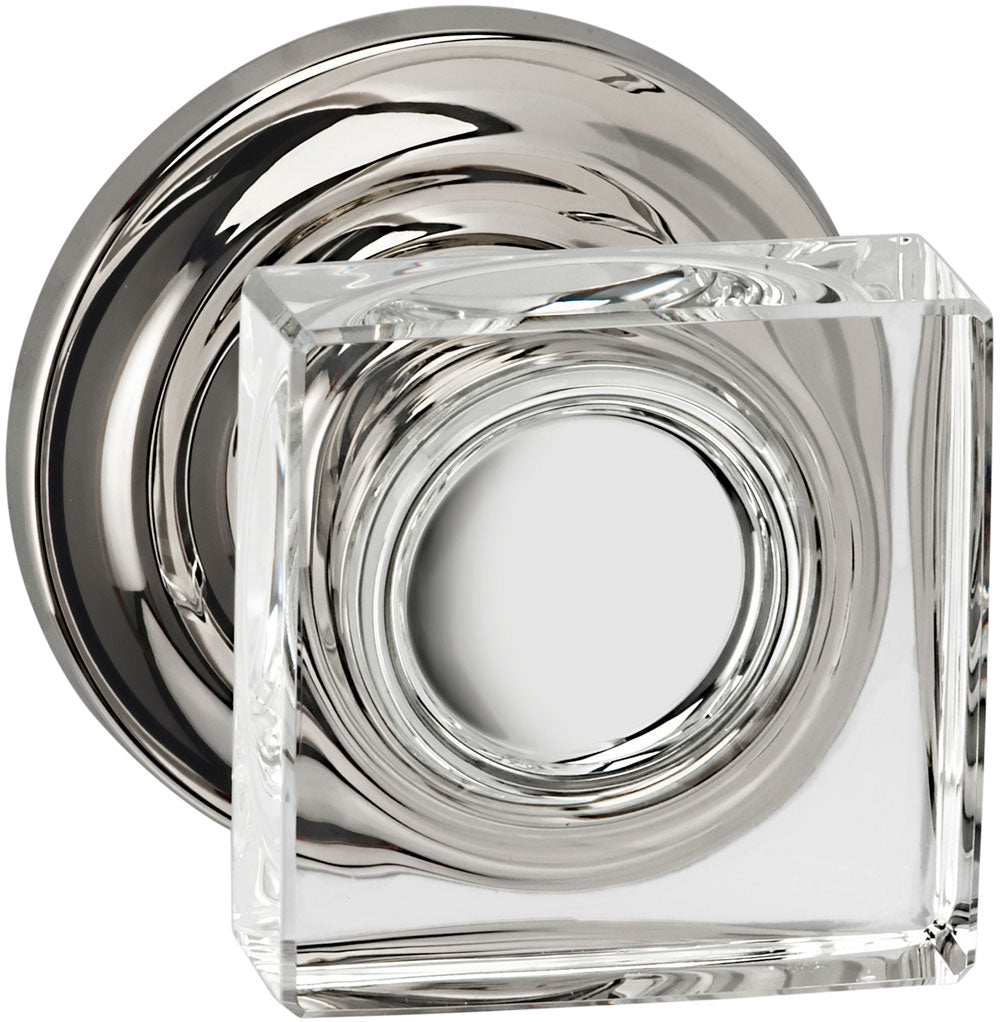 lacquered polished nickel knob