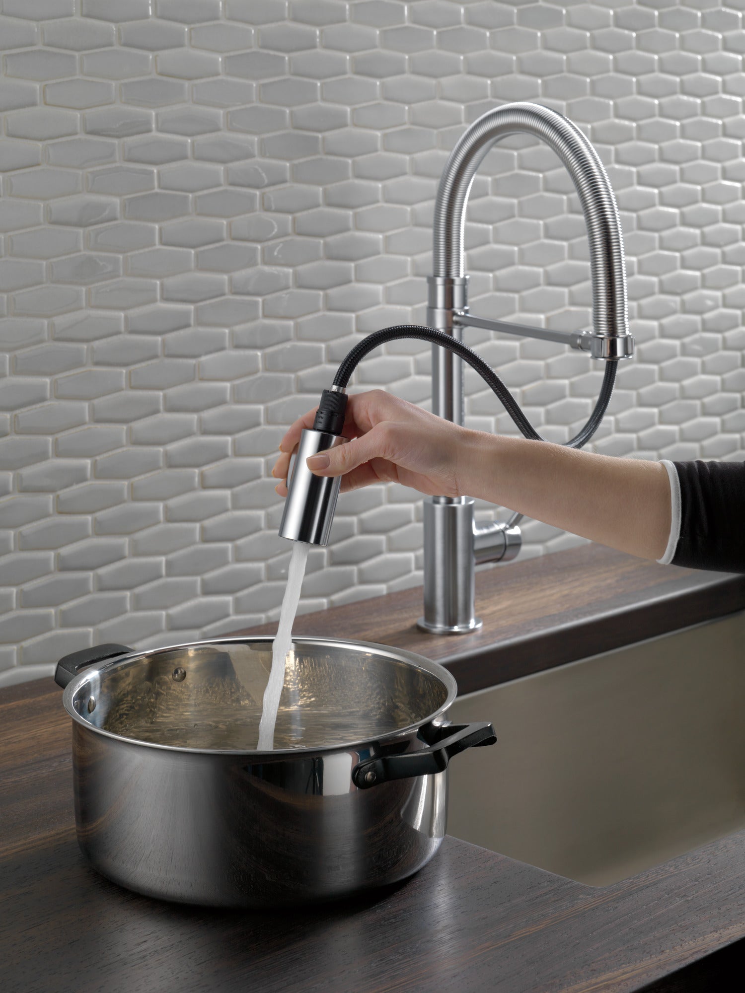 arctic stainless kitchen faucet