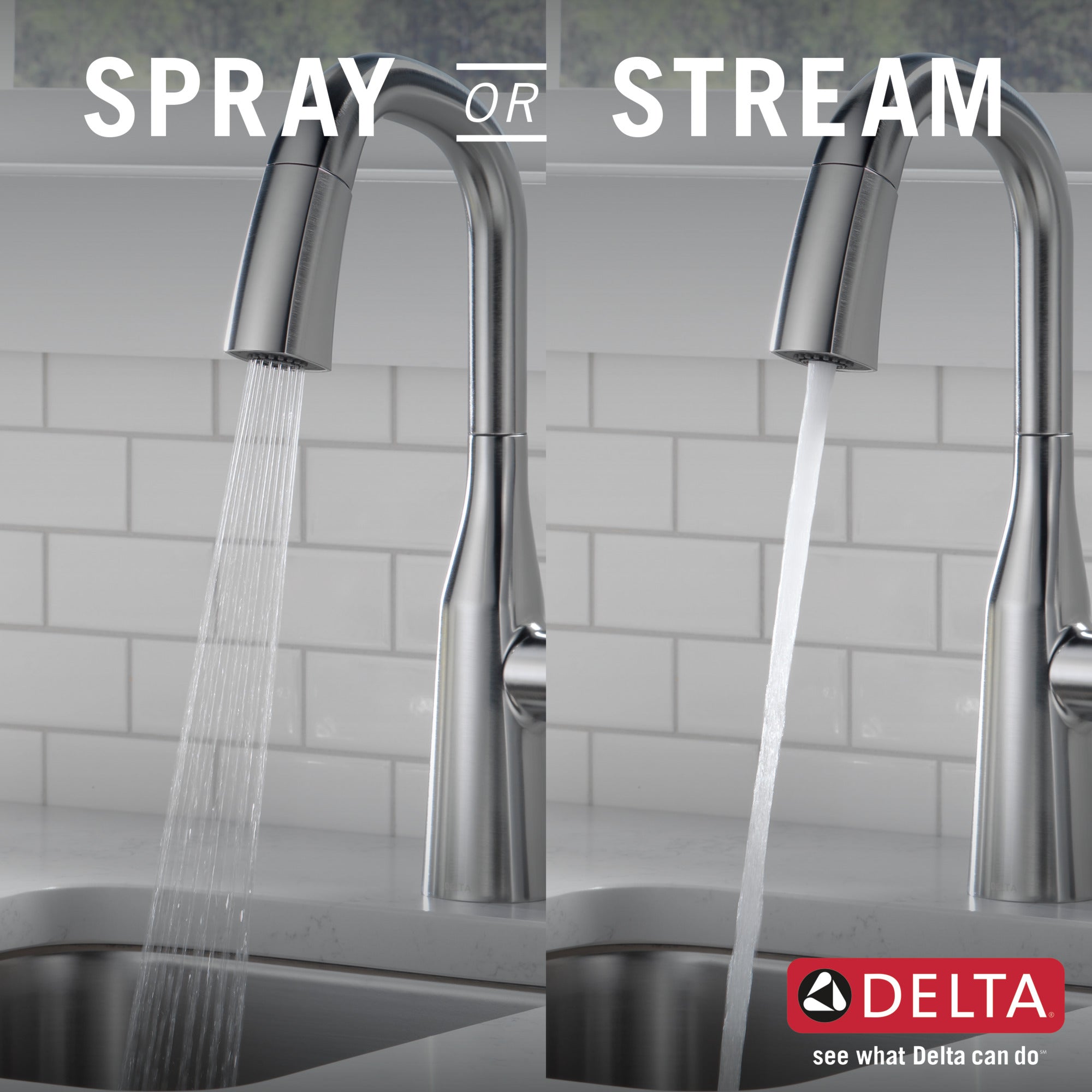 lumicoat arctic stainless kitchen faucet