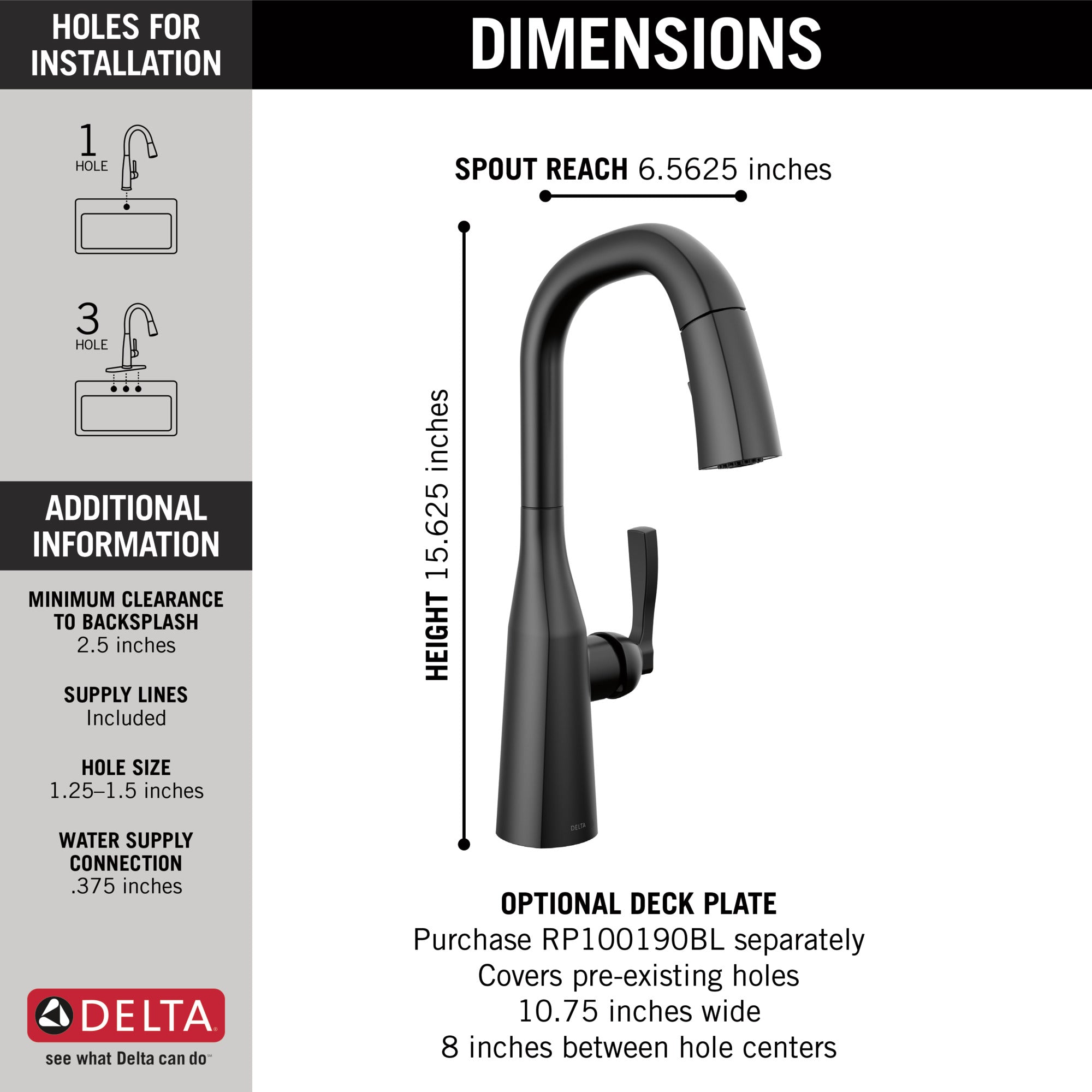 matte black kitchen faucet
